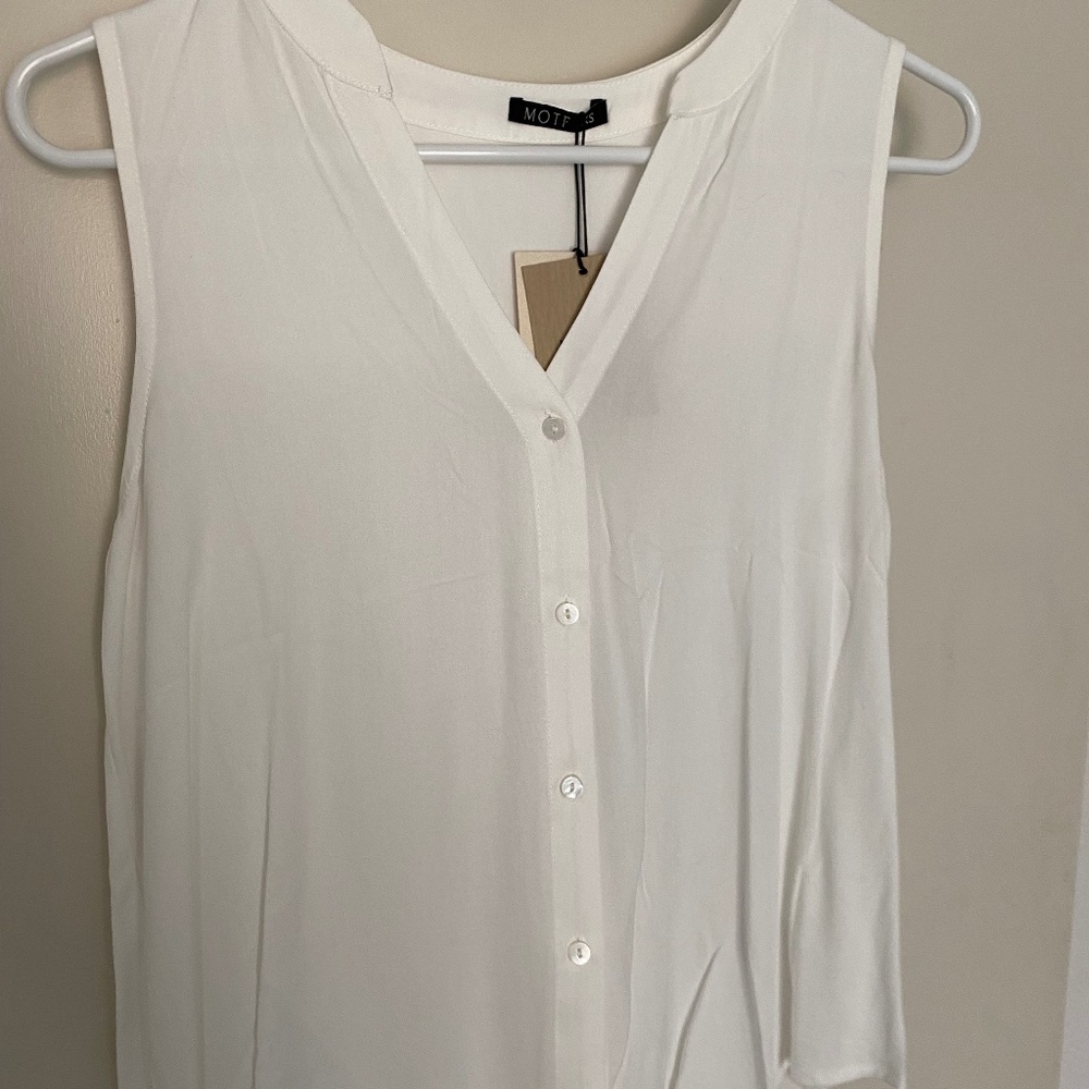 Women's tank top blouse white